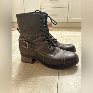 Taos Dark Brown Combat Boots
